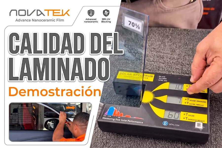 Portada demostración calidad del laminado Novatek
